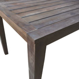 7 Pieces Acacia Wood Outdoor Dining Set with Cushions