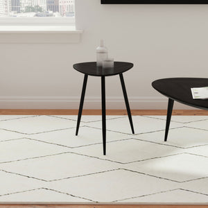 Xander - Triangular Table With Rounded Edges