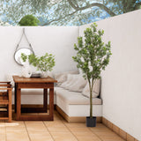 6FT Artificial Tree Tall Lifelike Greenery Plant