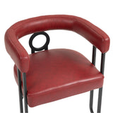 House hold contemporary designed upholstered accent/dining chair/barrel side chairs set of 2