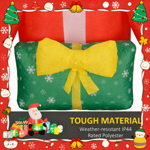 Inflatable Santa Claus And Gift Boxes Outdoor Display
