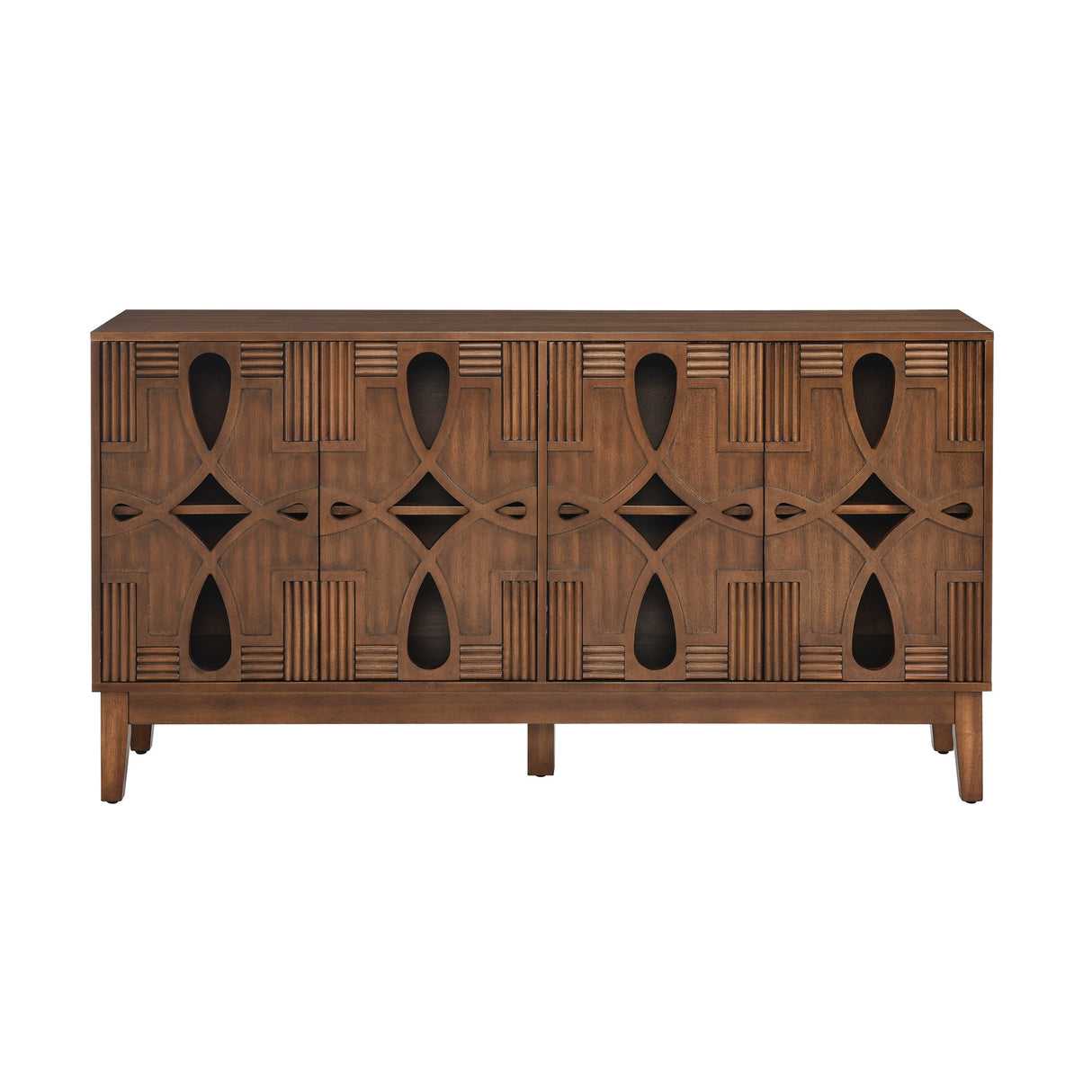 Sideboard with 4 Doors and Adjustable Shelves