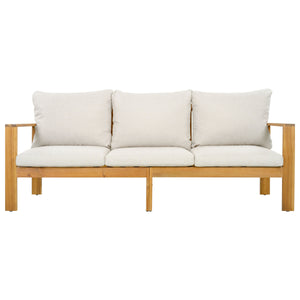 Outdoor 4pcs Acacia Sectional Patio Sofa Set