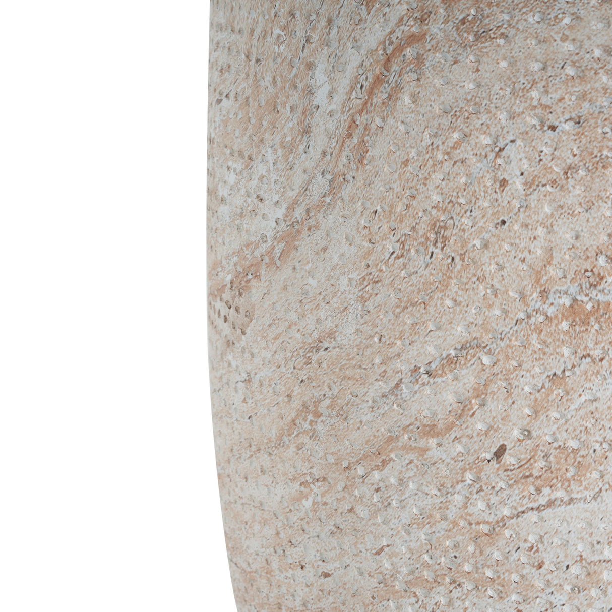 Outdoor / Indoor Lightweight, Concrete Side Table, Travertine - Beige