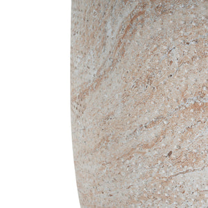 Outdoor / Indoor Lightweight, Concrete Side Table, Travertine - Beige