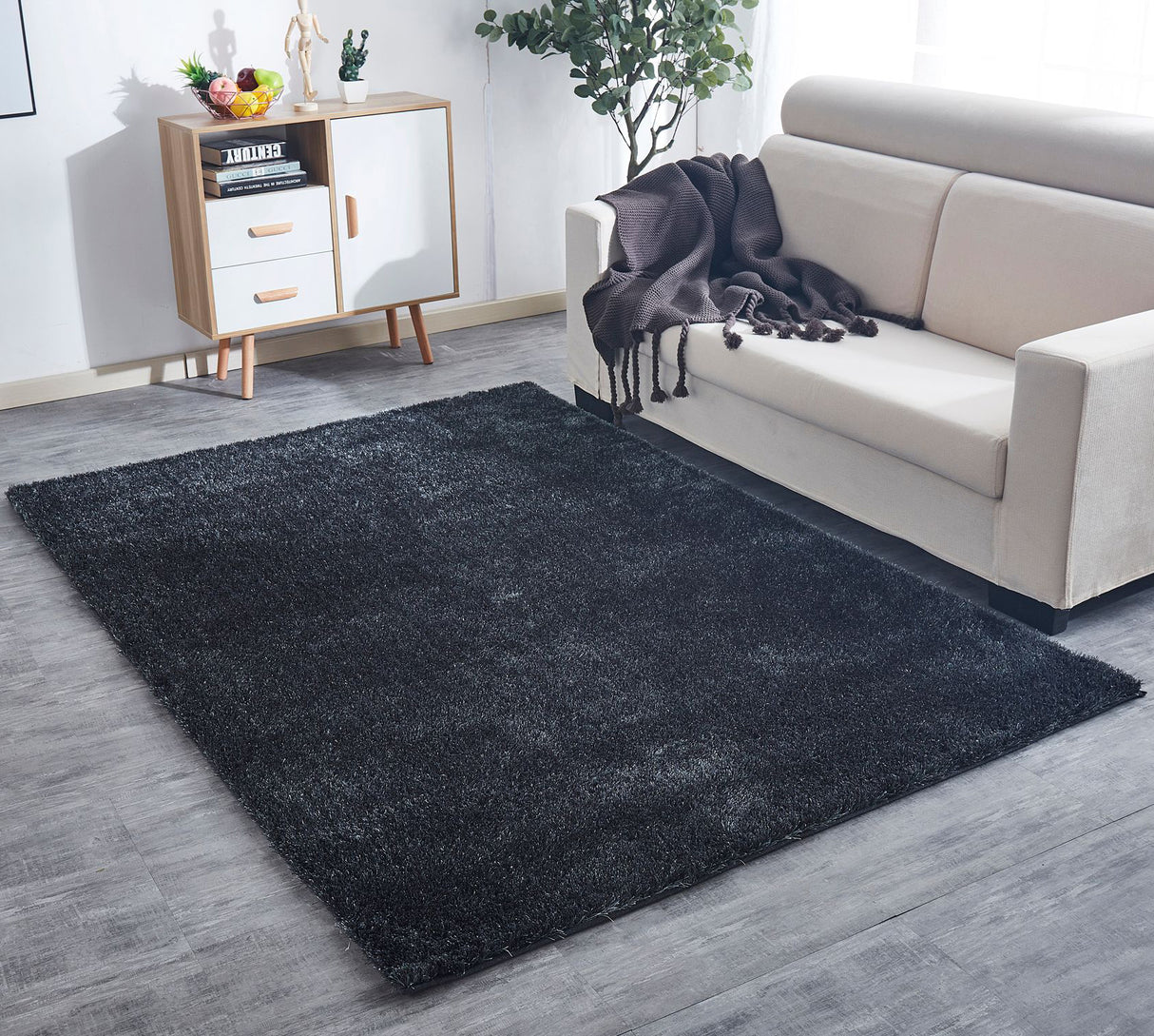 'Fuzzy Shaggy' Hand Tufted Area Rug