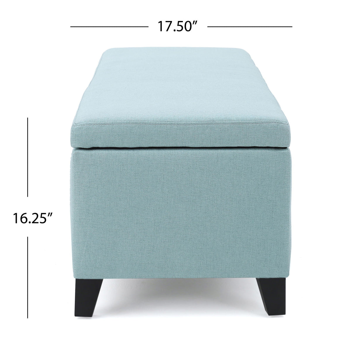 Contemporary Storage Ottoman Bench With Upholstery