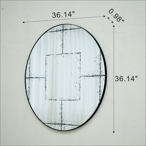 Round Wall-Mounted Mirror