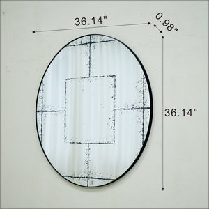 Round Wall-Mounted Mirror