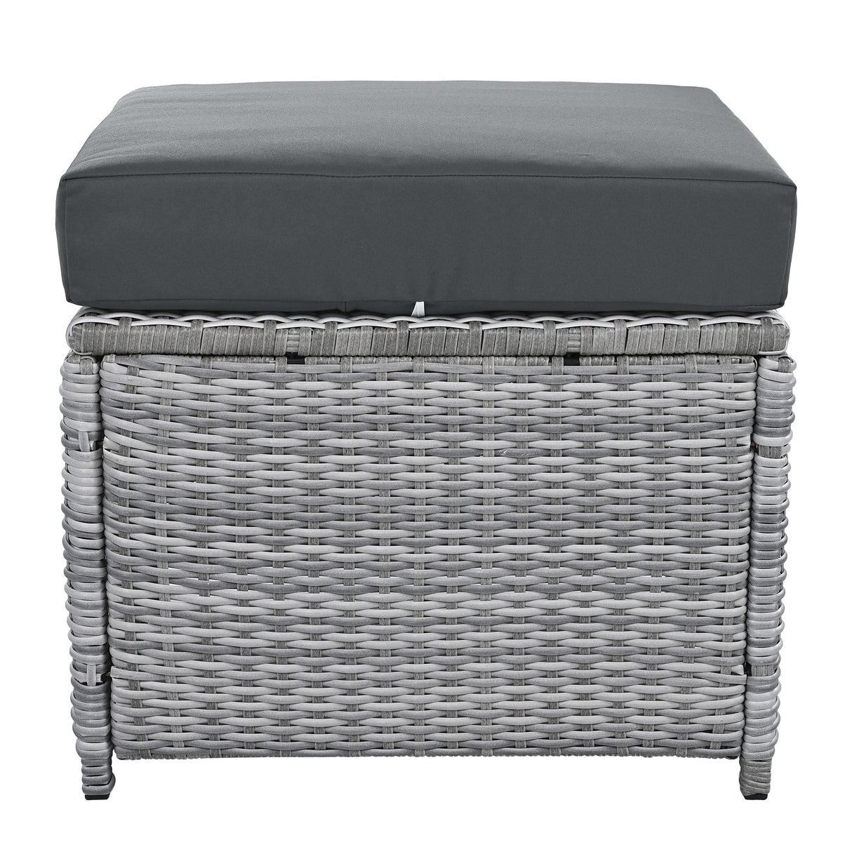 Outdoor Furniture Set Patio Rattan Furniture with Adjustable Table, Recliners, Side Tables, Ottomans