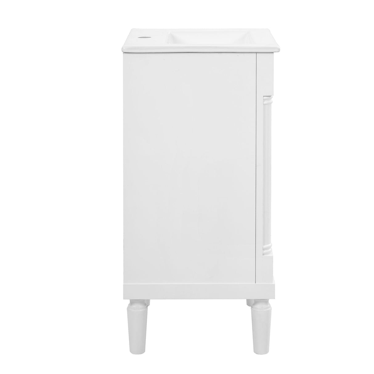 French Style Bathroom Cabinet With Sink, Adjustable Shelf