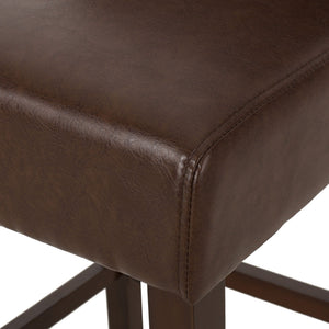 Solstara - Upholstered Dining Barstool With Button Tufted And Wing Back