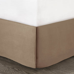 Tan Faux Suede Comforter Set with Lodge Cabin Style - Queen