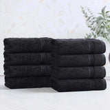 Heritage Egyptian Cotton Plush Thick Absorbent Hand Towel Set of 8 - Egyptian Cotton Hand Towel by Superior Brand