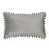 Rectangular Pompoms Throw Pillow cover and 330g insert size 12"x20" lumbar pillow, Dark Green, 12X20 – Fancy & Stacy