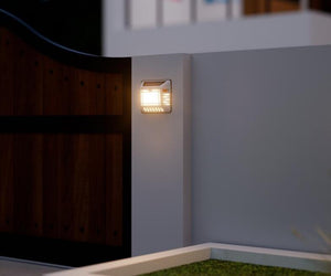 Solar LED Address Sign – Waterproof House Number Plaque, Customizable Numbers & Letters, Auto Dusk-to-Dawn Light, 8.1 x 6.9 Inches