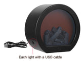 LED Tabletop Fireplace Flame Light