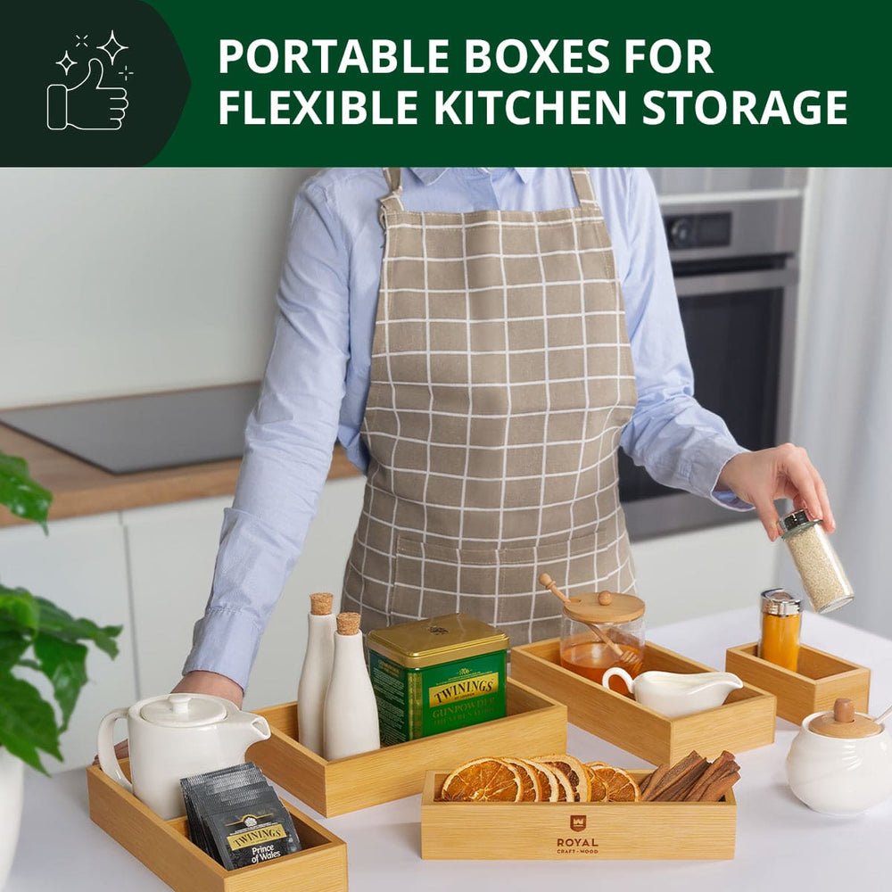 Storage Box Set of 5, Natural