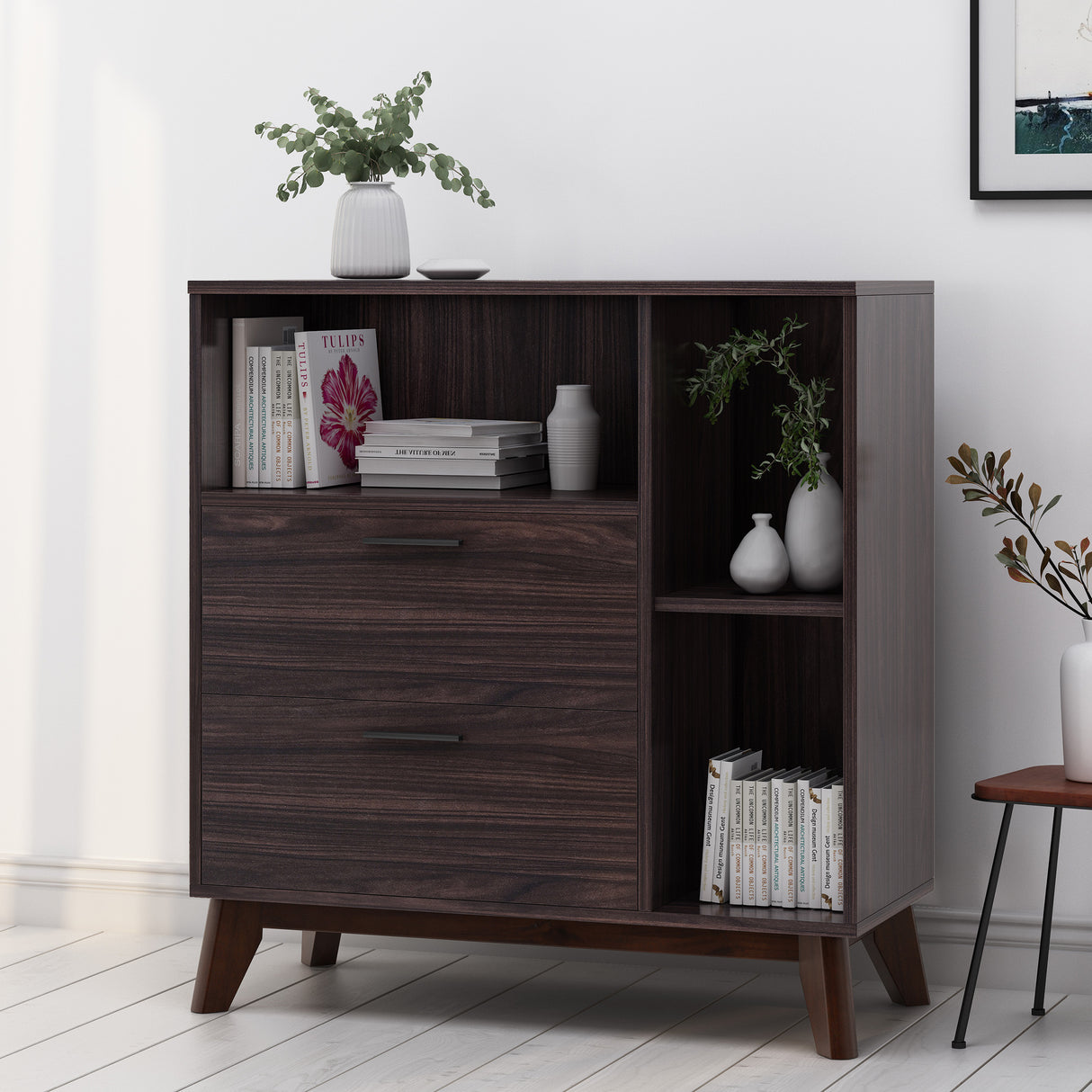 Tm home wood storage cabinet