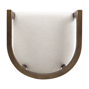 Modern Rubberwood Counter Stool Set with Upholstered Seats
