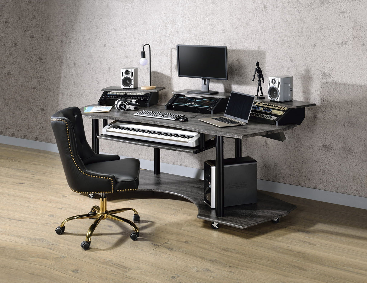 Eleazar Music Recording Studio Desk - Wood
