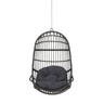 Rustic Hanging Basket Chair With Cushion