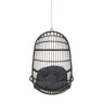Rustic Hanging Basket Chair With Cushion