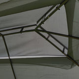 Gazebo tent with double roof & mosquito net