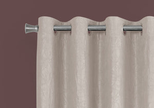 2 Pieces Set Room Darkening Curtain Panels with Grommet - Contemporary Style