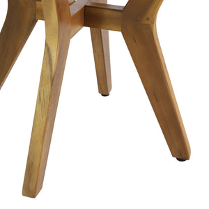 Yukon - Contemporary Side Table With Lightweight Concrete Top And Acacia Wood Frame - Gray