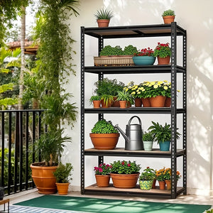 Heavy Duty Garage Shelving Unit Moktan Sabai 5 Tier Metal Storage Rack 2000lb