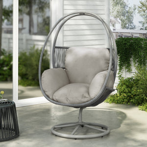Reno Outdoor Wicker Swivel Lounge Chair