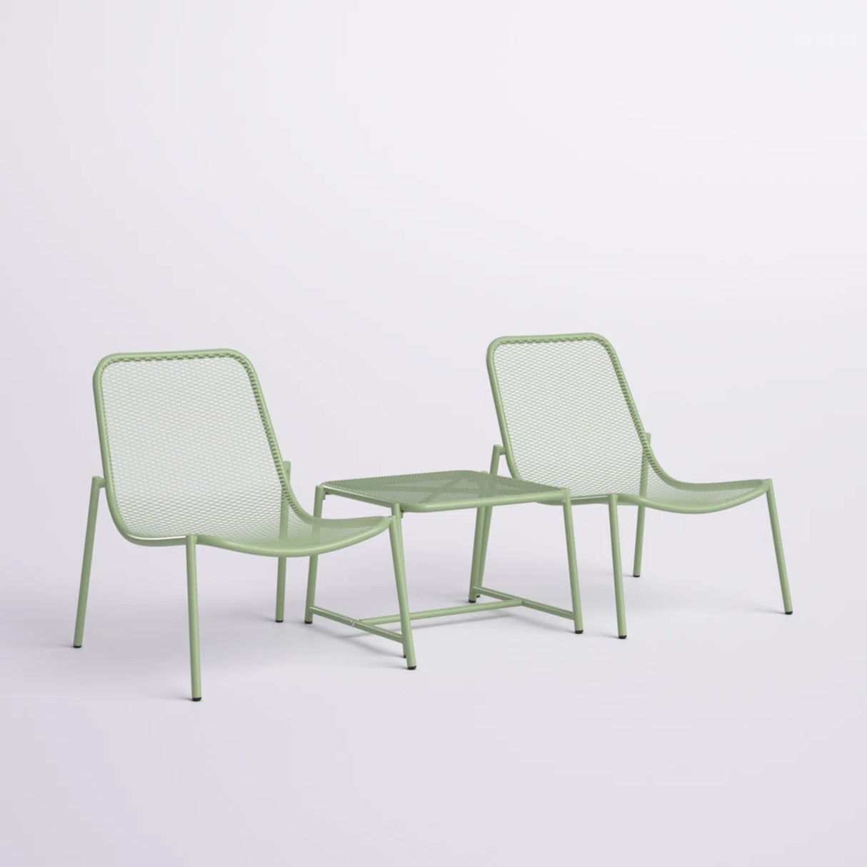 Kincaid Outdoor 3-Piece Conversation Set with Iron Frame