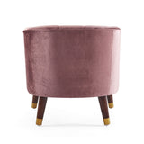 Upholstered Barrel Accent Chair