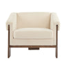 Sierra Vintage Modern Accent Chair With Deep Cushions And Wide Armrests