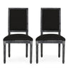 French Country Style Dining Chair With Upholstered Seating And Fluted Legs
