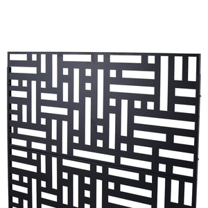 Decorative Freestanding Metal Privacy Screen For Indoor & Outdoor Use