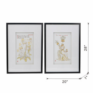 S/2 Wall Arts, 20x28"