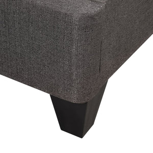 14" Upholstered Platform Bed Base, Mattress Foundation