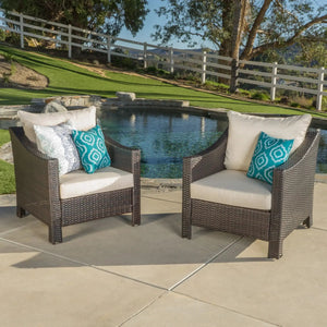 Antibes Armchair with Water Resistant Cushions Set of 2