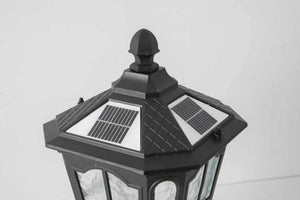 Garden Post Light Black Aluminum Outdoor Column Light