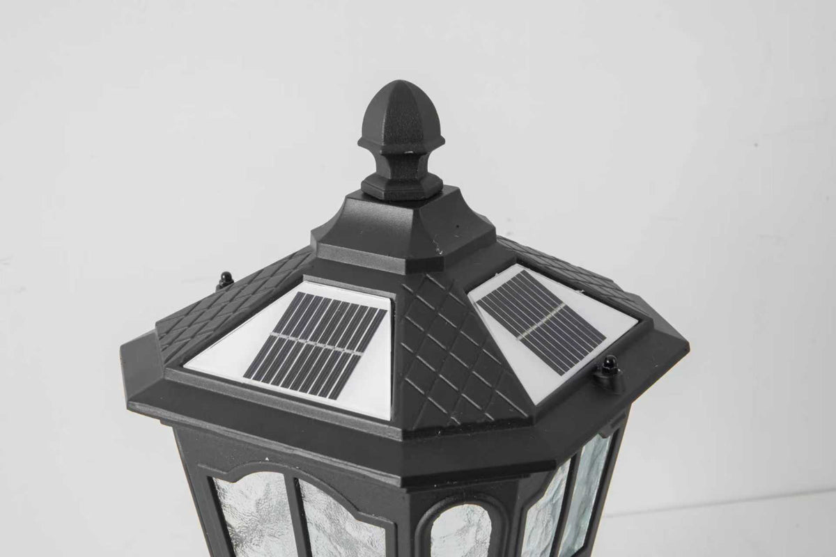 Garden Post Light Black Aluminum Outdoor Column Light