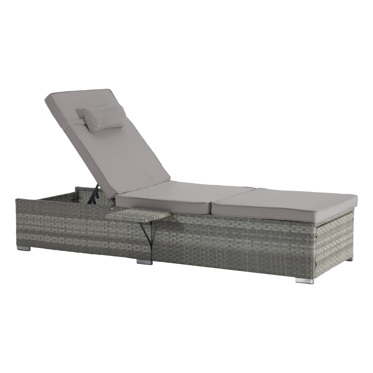 Outdoor Chaise Lounge Chair Set of 2 with Patio Pool Chairs Tanning Lounges