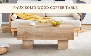 Modern Simple Light Wood Texture Coffee Table