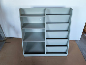 Kids Bookshelf and Toy Storage Organizer in Sage