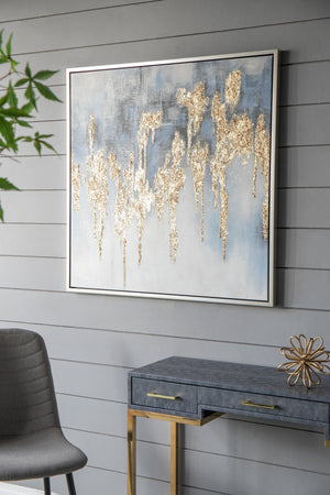 Nautilus Nightfall™ — Hand-Stretched Abstract Canvas Wall Art