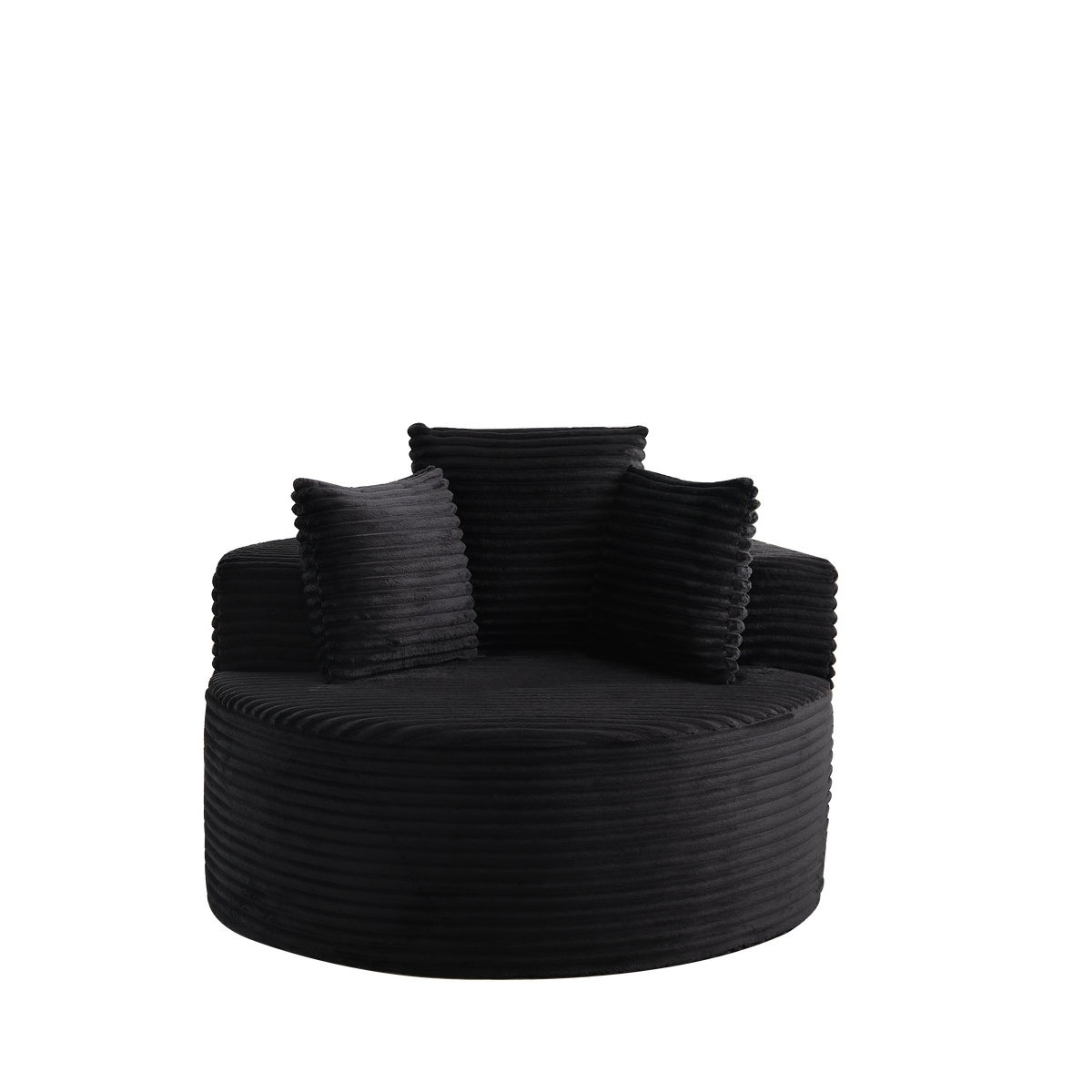 43-Inch Round Corduroy Single Sofa