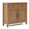 Connaught Handcrafted Entryway Storage Cabinet with Adjustable Shelves - Multiple Colors