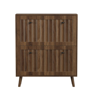 Shoe Cabinet, Storage Unit For Hallways - Walnut