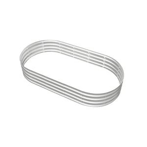 Heavy Duty Galvanized Raised Garden Bed Kit 6x3x1ft Silver